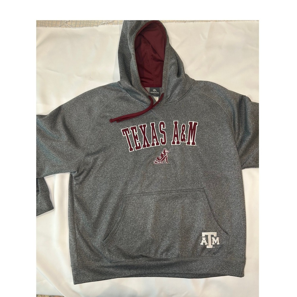 Knights Apparel‎ Texas A&M Hoodie Mens XL Gray Excellent Collegiate Performance